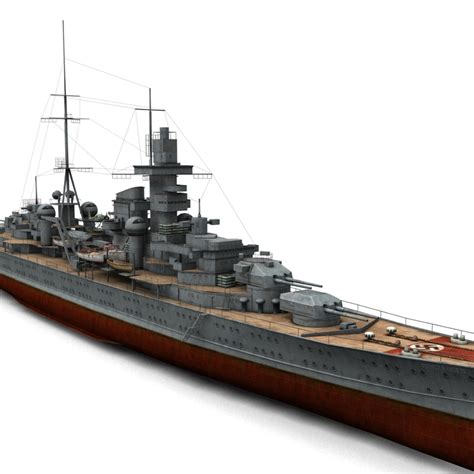 3d model german cruiser prinz eugen