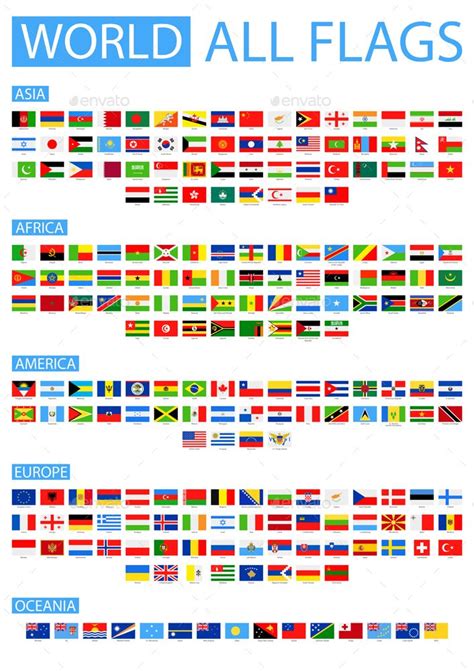 All World Flags Preview - GraphicRiver World Flags With Names, All ...