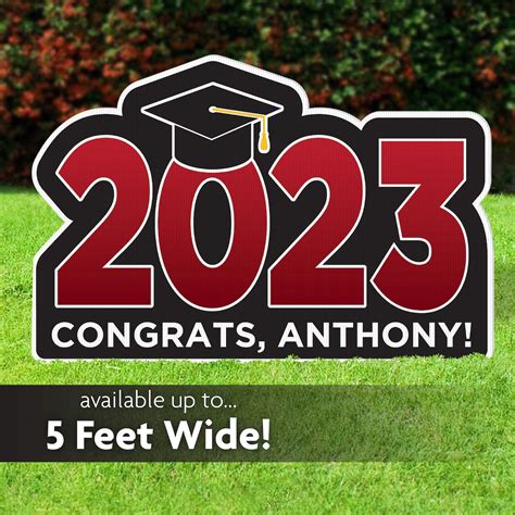 2023 Graduation Lawn Sign Yard Sign Yard Card Personalized - Etsy