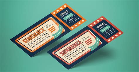 Sundance Film Festival Ticket by graphicook on Envato Elements