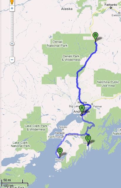 Downtown Homer Alaska Map