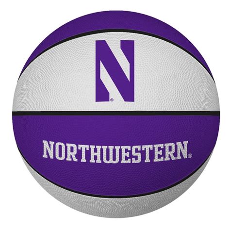 Northwestern University Wildcats 7" Rubber Mini Basketball With N-Cat ...