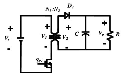 Circuit diagram of a Flyback converter | Download Scientific Diagram