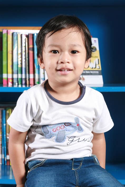 boy, white, shirt, blue, pants, sitting, shelf, Son, Kid, Child | Pxfuel