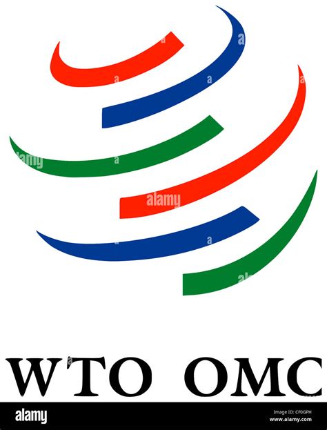 Logo of the World Trade Organization WTO based in Geneva Stock Photo ...