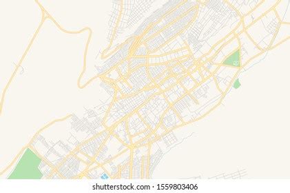 Printable Street Map Tacna Peru Map: Stock-Vektorgrafik (Lizenzfrei ...