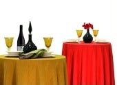 126" Round Reversible Tablecloth