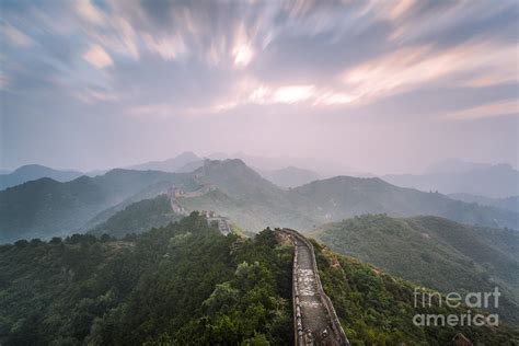 Sunrise Over The Great Wall Of China Photograph by Matteo Colombo