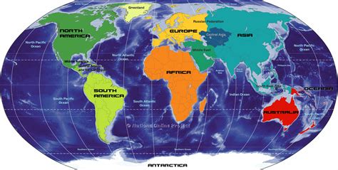 Continents Of The World On Map - Spring Break 2024 Florida
