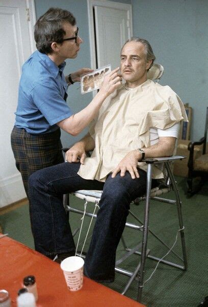 Marlon Brando behind the scenes in "The Godfather." | Marlon brando ...