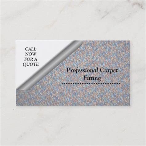 Carpet Fitting Business Card | Zazzle.com