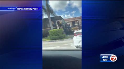 UPS truck crashes through fence in Hialeah - WSVN 7News | Miami News ...