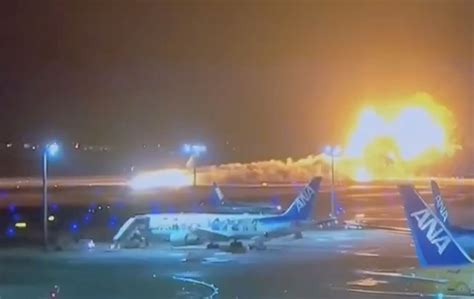 Japan Airlines Plane Erupts into Flame After Collision with Coast Guard ...