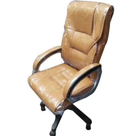 High Back Brown Leather Office Chair at Rs 3500 in Jaipur | ID: 2848970648273