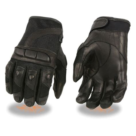 Protective Women's Motorcycle Gloves - Milwaukee Leather & Mesh Textile