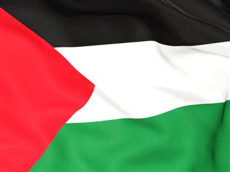 Flag background. Illustration of flag of Palestinian territories