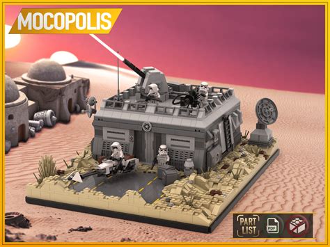 Lego® moc Instructions Star Wars Base (Outpost) on Tatooine | PDF ...