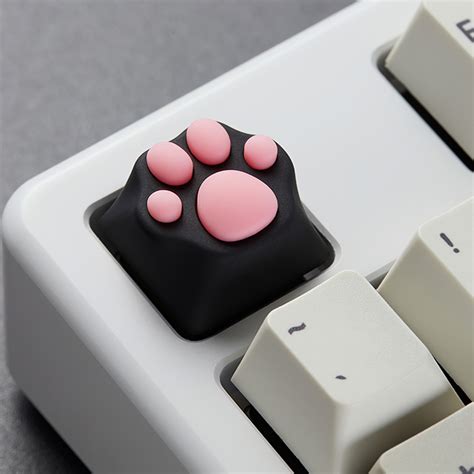 WREA Metal And Silicone Cat Paw Shape Keycap Cat Claw Keycap For ...