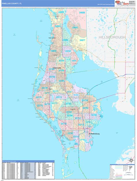 Pinellas County Map With Cities