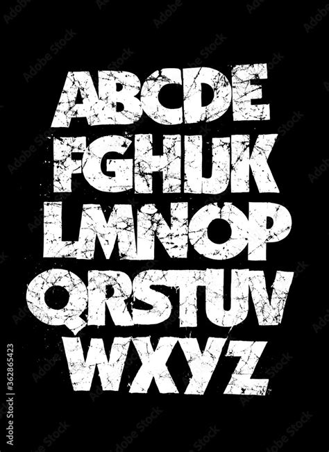 Detailed grunge dirty font. Vector alphabet Stock Vector | Adobe Stock