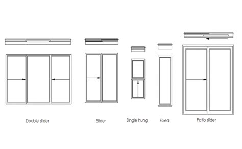 Elevation of a window dwg file