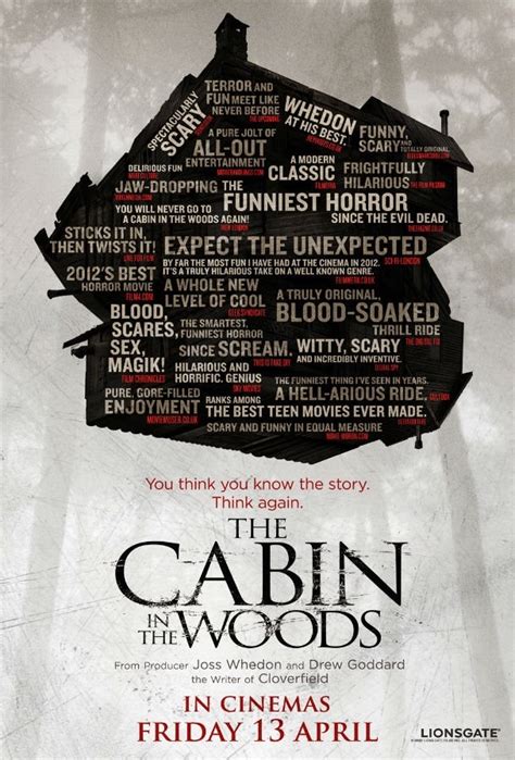 New UK Poster For The Cabin in the Woods - Horror Movies