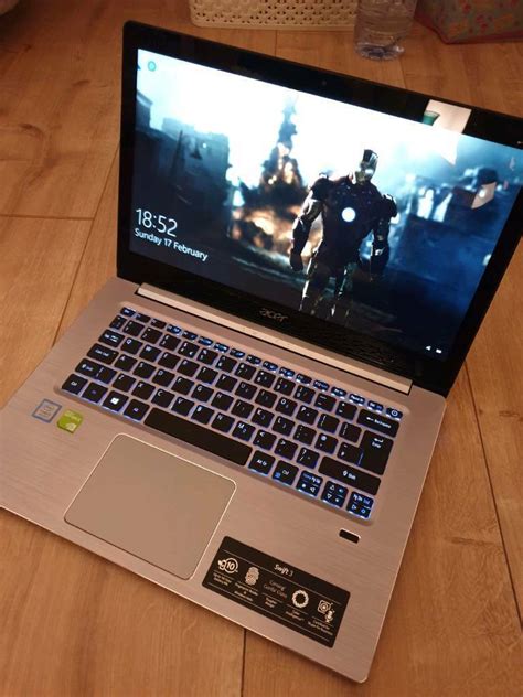 Acer swift 3 14 inch Laptop, Core i5 8th gen, 256GB SSD, 8GB ram, geforce mx150 gaming graphics ...