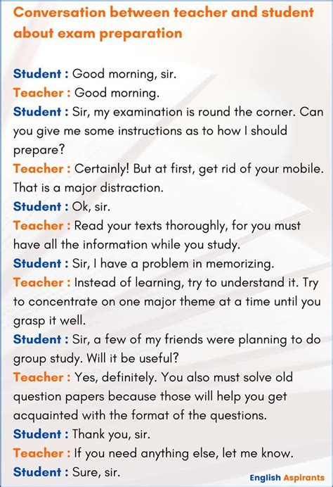 Conversation Between Teacher and Student | Conversational english, English conversation learning ...