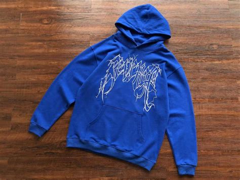 Revenge Clothing White Lightning Blue Hoodie