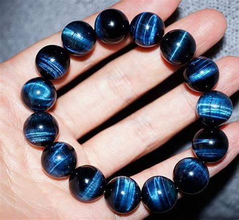 Deep blue tiger eye prayer beads.Blue Tigers Eye - also known as Hawks ...