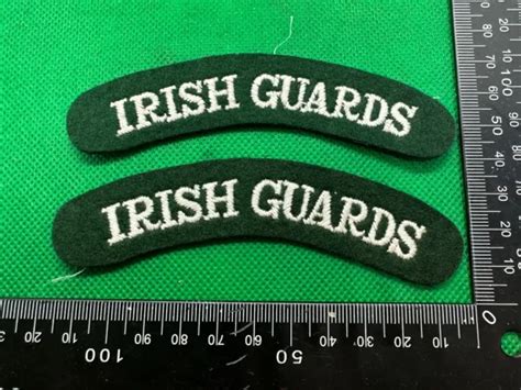 IRISH GUARDS BRITISH Army Shoulder Titles Pair - WW2 Onwards Pattern £5.99 - PicClick UK