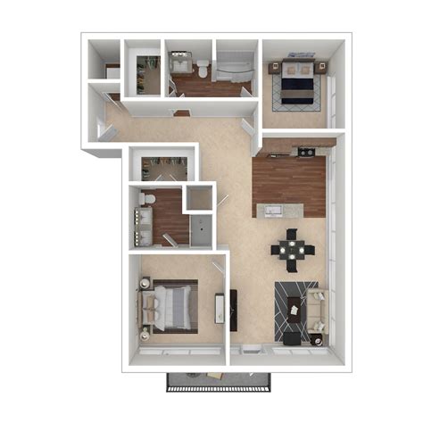 Floor Plans | Crossroads at the Gulch | Studio, 1Bdrm & 2Bdrm ...