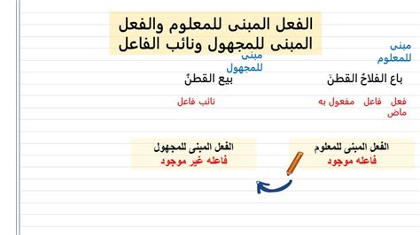 أسهل شرح درس الفعل المبنى للمعلوم والفعل المبنى للمجهول نحو الصف الاول الاعدادى الثرم الثانى ...