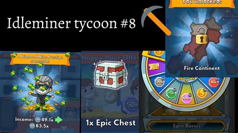 idle miner tycoon #8 *Fire continent unlocking, diamond prestige, epic ...