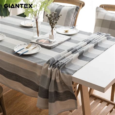 GIANTEX Kitchen Waterproof Table Cloth Tablecloth Rectangular ...