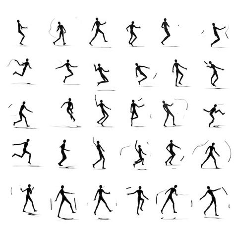 Stick Figure Walking Sprite Sheet