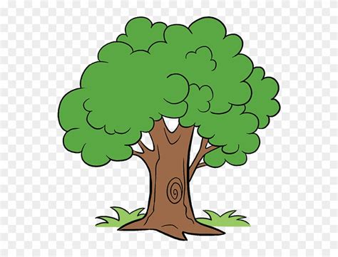 Unlimited Cartoon Tree Picture How To Draw A Easy Step - Draw A Cartoon Tree - Free Transparent ...