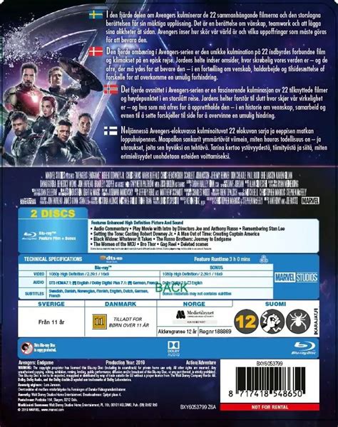 Avengers: Endgame (Blu-ray SteelBook) [Finland] | Hi-Def Ninja - Pop Culture - Movie Collectible ...