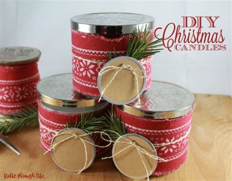 Easy DIY Festive Christmas Candles - Frolic Through Life