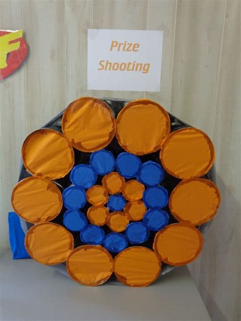 Nerf & Targets Party : Set up your own prize shooting target : Easy to make using tissue paper ...