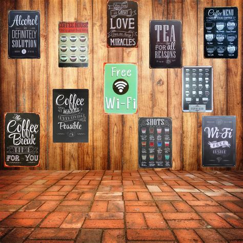 Retro Art Metal Wall Signs - Wall Art