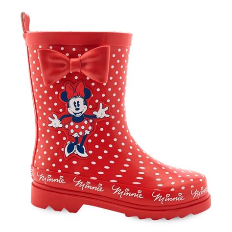 Minnie Mouse Red Rain Boots for Kids | shopDisney