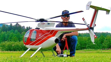 STUNNING GIANT RC HUGHES-500 SCALE MODEL TURBINE HELICOPTER FUN SCALE ...