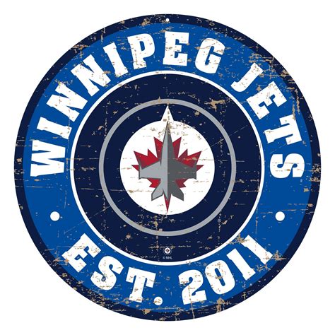 Winnipeg Jets 22" PVC Distressed Logo Wall Sign – Hockey Hall of Fame