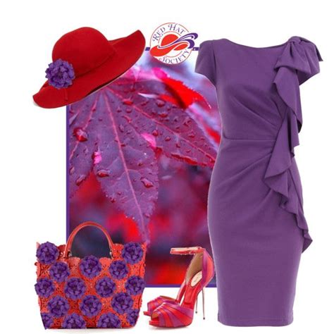 73 best images about Red Hats & Purple Dresses on Pinterest