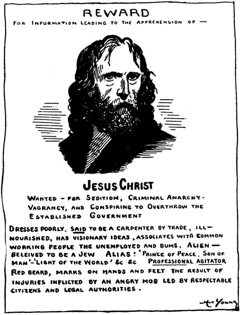 Jesus Wanted Poster : Art Young : Free Download, Borrow, and Streaming : Internet Archive