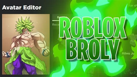 HOW TO MAKE BROLY IN ROBLOX! | Roblox Dragon Ball Avatar Tutorial - YouTube