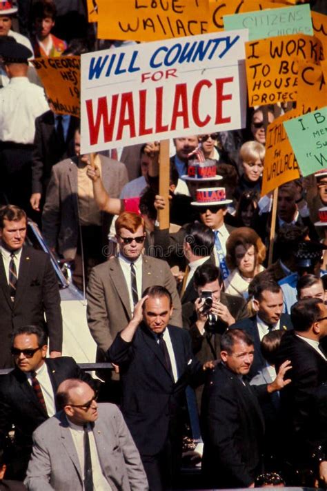 George Wallace Campaigns for President in 1968. Editorial Photo - Image ...