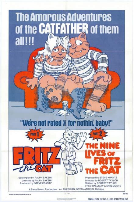 Fritz the Cat / The Nine Lives of Fritz the Cat Movie Poster Print (27 ...