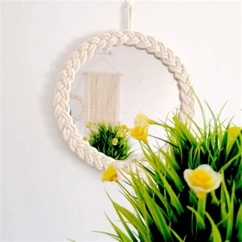 Rope Mirror, Macrame Mirror, Wall Mirror, Macrame Art, Spiegel Diy ...